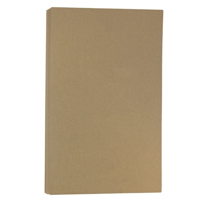 JAM Paper® Legal Sized Cardstock, 8.5 x 14, 130lb Brown Kraft Paper,  25/pack (78832697)