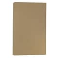 JAM Paper® Legal Sized Cardstock, 8.5 x 14, 130lb Brown Kraft Paper, 25/pack (78832697)