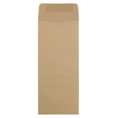 JAM Paper® #12 Policy Business Envelopes, 4.75 x 11, Brown Kraft Paper Bag, 25/Pack (2119018862)