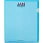 JAM Paper® Plastic Sleeves, 9" x 12", Blue, 120/Pack (2226316987B)
