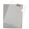 JAM Paper® Plastic Sleeves, 9 x 12, Smoke Gray, 120/Pack (2226316990B)