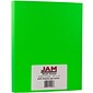JAM Paper® Neon 43lb Cardstock, 8.5 x 11 Coverstock, Green Neon Fluorescent, 250 Sheets/Ream (05733971B)