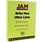 JAM Paper® Bright Color Cardstock, 8.5 x 11, 65lb Ultra Lime Green, 250/ream (104067B)