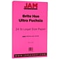 JAM Paper Smooth Colored 8.5" x 14" Color Copy Paper, 24 lbs., Fuchsia Pink, 500 Sheets/Ream (16728246B)