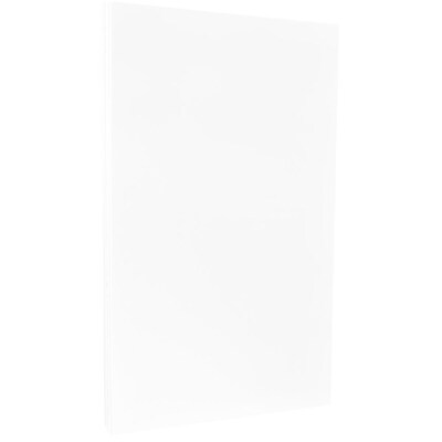 JAM Paper Legal Strathmore, 8.5 x 14, Business paper, 32 lbs., Bright White Wove, 100 Sheets/Pack