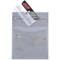 JAM Paper 4 x 6 Open End Catalog Foil Envelopes with Zip Closure, Clear, 25/Pack (30046A58A1)