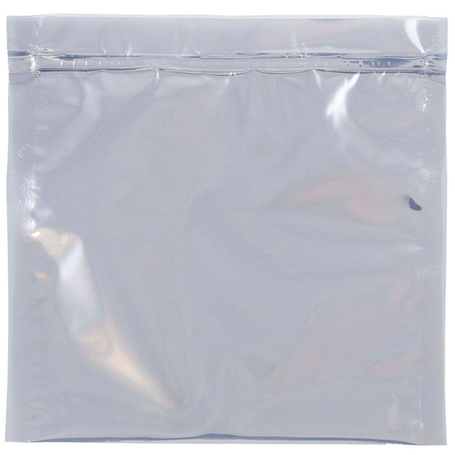 JAM Paper 6 x 6 Square Foil Plastic Invitation Envelopes with Zip Closure, Clear, 25/Pack (30066G4901)