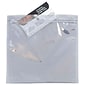 JAM Paper 6 x 6 Square Foil Invitation Envelopes with Zip Closure, Clear, 25/Pack (30066G4901)