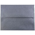 JAM Paper A2 Metallic Invitation Envelopes, 4.375 x 5.75, Stardream Anthracite Black, 50/Pack (GCST6