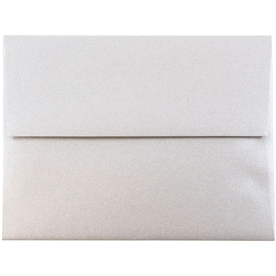 JAM Paper A2 Metallic Invitation Envelopes, 4.375 x 5.75, Stardream Silver, 50/Pack (GCST609I)