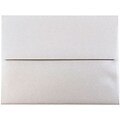 JAM Paper® A2 Metallic Invitation Envelopes, 4.375 x 5.75, Stardream Silver, Bulk 250/Box (GCST609H)