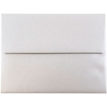 JAM Paper A2 Metallic Invitation Envelopes, 4.375 x 5.75, Stardream Silver, 50/Pack (GCST609I)