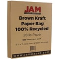 JAM Paper® Matte 28lb Paper, 8.5 x 11, Brown Kraft, 500 Sheets/Ream (LEKR36926B)