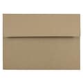 JAM Paper A7 Invitation Envelopes, 5.25 x 7.25, Brown Kraft Paper Bag, 25/Pack (LEKR700)