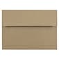 JAM Paper A7 Invitation Envelopes, 5.25 x 7.25, Brown Kraft Paper Bag, 25/Pack (LEKR700)