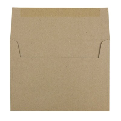 JAM PAPER A7 Premium Invitation Envelopes, 5 1/4 x 7 1/4, Kraft, 50/Pack (LEKR700I)