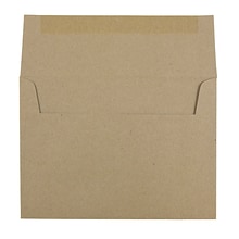 JAM PAPER A7 Premium Invitation Envelopes, 5 1/4 x 7 1/4, Kraft, 50/Pack (LEKR700I)