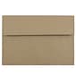 JAM Paper A8 Invitation Envelopes, 5.5 x 8.125, Brown Kraft Paper Bag, 25/Pack (LEKR750)
