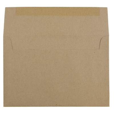 JAM Paper Kraft A8 Invitation Envelopes, 5.5 x 8.125, Brown Kraft Paper Bag, 25/Pack (LEKR750)
