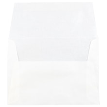 JAM Paper A6 Translucent Vellum Invitation Envelopes, 4.75 x 6.5, Platinum Silver, 25/Pack (PACV666)