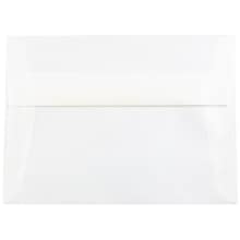 JAM Paper A7 Translucent Vellum Invitation Envelopes, 5.25 x 7.25, Platinum Silver, 50/Pack (PACV716