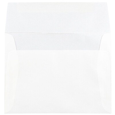 JAM Paper A7 Translucent Vellum Invitation Envelopes, 5.25 x 7.25, Platinum Silver, 50/Pack (PACV716