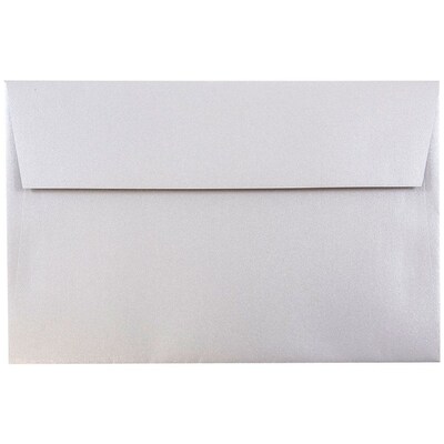 JAM Paper A10 Metallic Invitation Envelopes, 6 x 9.5, Stardream Silver, Bulk 250/Box (SD5390 06H)