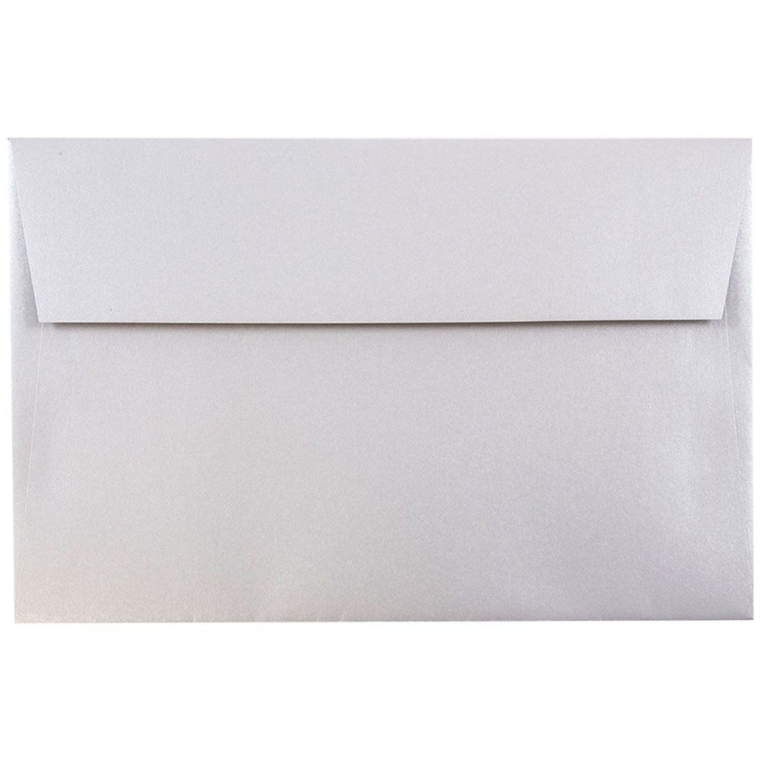 JAM Paper A10 Metallic Invitation Envelopes, 6 x 9.5, Stardream Silver, 25/Pack (SD5390 06)