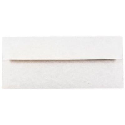 JAM Paper Open End #10 Business Envelope, 4 1/8 x 9 1/2, Pewter Grey, 50/Pack (V01726I)