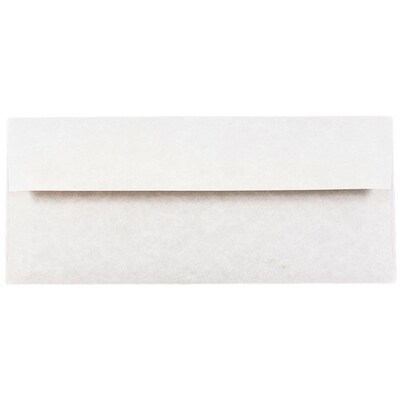 JAM Paper® #10 Parchment Business Envelopes, 4.125 x 9.5, Pewter Grey Recycled, 25/Pack (V01726)