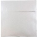 JAM Paper® 8.5 x 8.5 Square Metallic Invitation Envelopes, Stardream Silver, 50/Pack (V018318I)