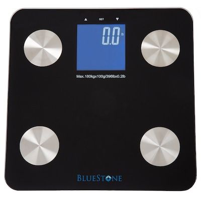 Bluestone Digital Body Fat Scale with Large LCD Display, Black