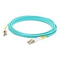 AddOn® ADD-LC-LC-3M5OM3 3 m LC to LC Male/Male OM3 Duplex Fiber Optic Patch Cable, Aqua