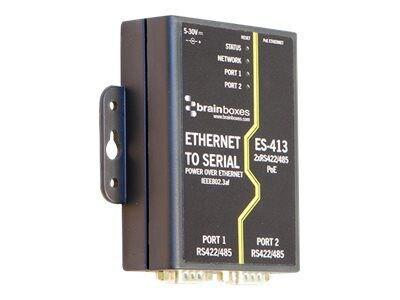 Brainboxes RS422/485 Ethernet to Serial Device Server, 2 Port (ES-413)
