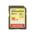 SanDisk® Extreme Plus SDSDXSF-016G-ANCIN 16GB SDHC UHS-I Memory Card