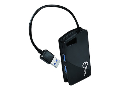 SIIG® 4 Ports USB 3.0 Super Speed Hub, Black (JU-H30812-S1)