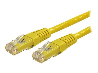 StarTech.com® C6PATCH25YL 25 RJ-45 to RJ-45 Male/Male Cat6 Molded Patch Cable, Yellow (C6PATCH25YL)