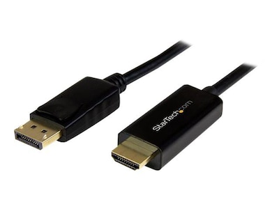 StarTech.com® DP2HDMM3MB 3 m DisplayPort to HDMI Adapter Cable, Black