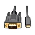 Tripp Lite U444-016-V 16 USB 3.1 Gen 1 to HD-15 VGA Alternate Mode Adapter Cable, Black