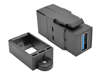 Tripp Lite U325-000-KP-BK USB Keystone/Panel Mount Coupler, Black