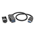 Tripp Lite U325-001-KPA-BK 1 USB Keystone/Panel Mount Coupler Cable, Black
