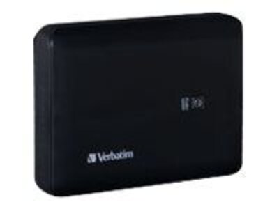 Verbatim® 10400 mAh Lithium-Ion Dual USB Power Pack for iPhone/iPod/Mobile Phone/USB Devices, Black (99208)