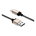 Verbatim® 47 Lightning To USB Braided Sync and Charge Cable for iPhone/iPad/iPod, Champagne (99212)