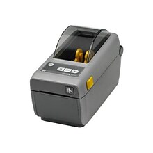 Zebra® Monochrome Direct Thermal Label/Receipt Printer, 203 dpi, Black/Gray (ZD41022-D01W01EZ)