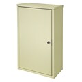 Omnimed Large Wall Storage Cabinet with Flat Key Lock - Beige (291621-BG)