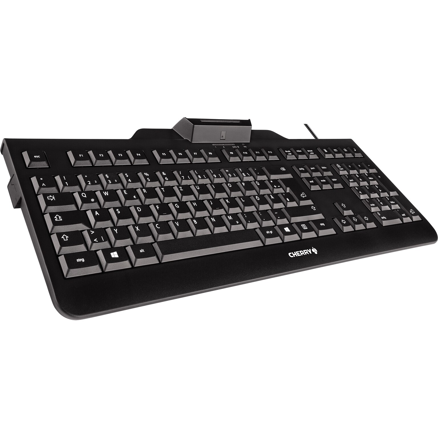 CHERRY KC 1000 SC Wired Keyboard, Black  (JK-A0104EU-2)