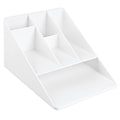 Linus Office Supplies Desk Organizer, for Scissors, Pens, Markers, Highlighters, Notepads - White (4
