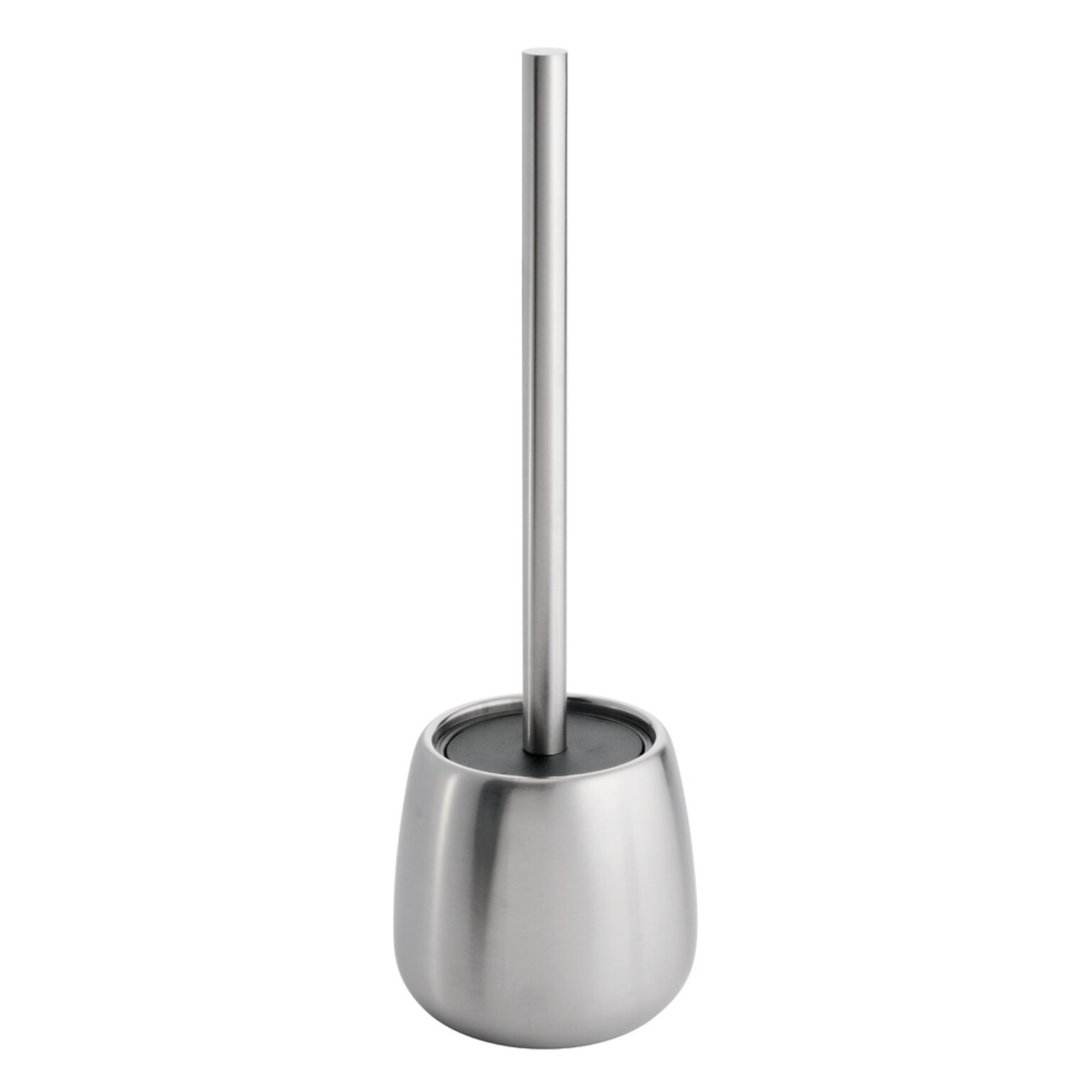 InterDesign Forma Brizo Toilet Bowl Brush and Holder for Bathroom Storage, Brushed Stainless Steel (98810)