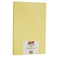 JAM Paper® Legal Vellum Bristol 67lb Colored Cardstock, 8.5 x 14 Coverstock, Yellow, 50 Sheets/Pack