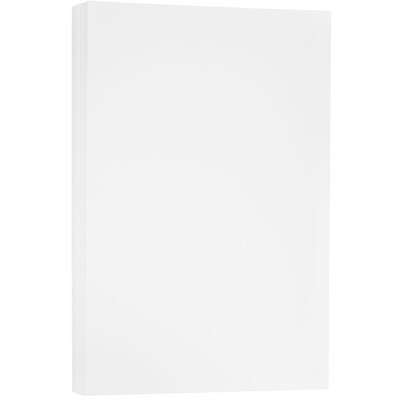 JAM Paper Strathmore 88 lb. Cardstock Paper, 11 x 17, Bright White, 50 Sheets/Pack (41747390)